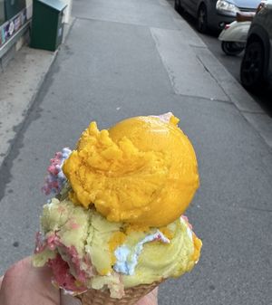 Pride flavor and mango  at Schelato in Vienna