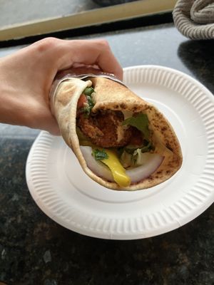 Falafel wrap   at East Side Pockets in Providence