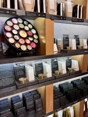 Samples  at Dandelion Chocolate in San Francisco