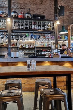 Bar at The Bike Shed Motorcycle Club in London