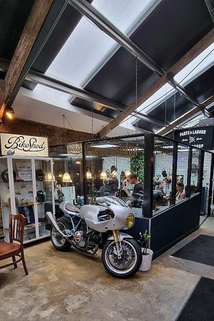 Hall at The Bike Shed Motorcycle Club in London