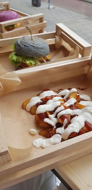 Patatas bravas at Flower Burger in Rotterdam