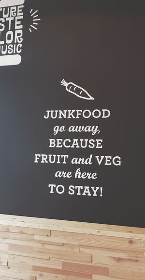 Inside at Flower Burger in Rotterdam