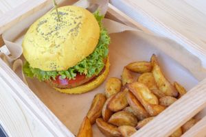 Spicey Chickpea at Flower Burger in Rotterdam