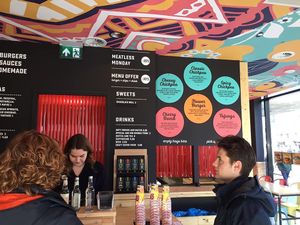 Counter at Flower Burger in Rotterdam