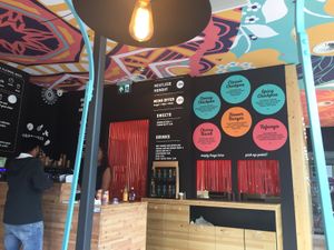 Inside at Flower Burger in Rotterdam