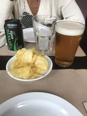 Cerveza aperitivo at Vegania in Madrid