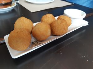 Starters: Croquettes at Vegania in Madrid
