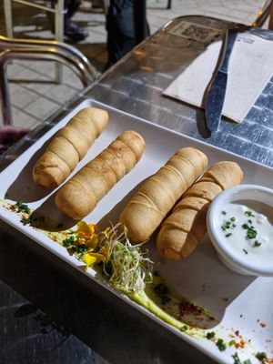 Tequeños at Vegania in Madrid