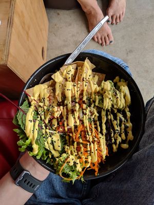 Nacho bowl at Paseyo in Mullumbimby