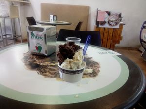 Vegan Soy-Based Ice-Cream. at Grande Italia in Rehovot