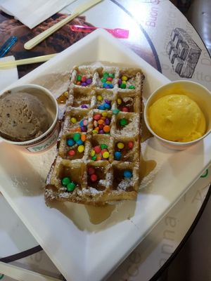 Mmm yam at Grande Italia in Rehovot