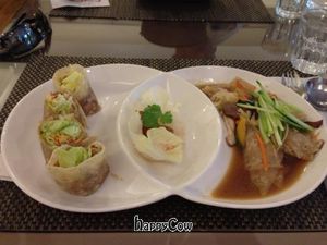 Chinese pancake main course at SU French Healthy Eatery in Taipei