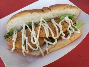 New chkn tenders used on the sandwiches at Airline Grill - Food Stall in Pomfret