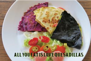 All you eat is love quesadillas at All You Eat is Love in Chiang Mai
