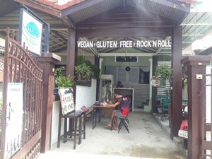 Outside at All You Eat is Love in Chiang Mai