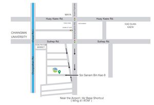 If google map dose not work follow this map at All You Eat is Love in Chiang Mai