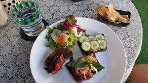 Magical mystery toast tour. Sooo yummy! at All You Eat is Love in Chiang Mai