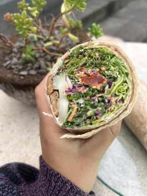 caesar tempeh wrap  at Choice Health Bar in Paia