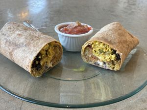 Breakfast burrito    at Choice Health Bar in Paia