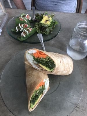 Lemon kale Tempeh wrap/ Tacos  at Choice Health Bar in Paia