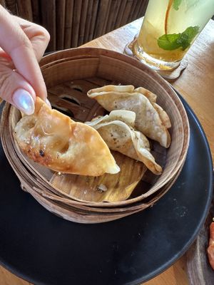 Fried gyozas  at Seoul Vibe in Koh Phangan
