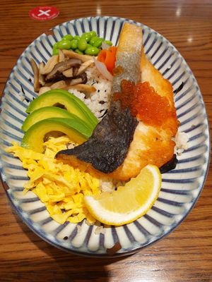 Salmon dish at On the Table in Bangkok