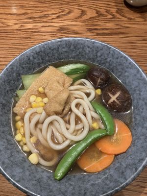 Tofu mushroom noodle soup  at On the Table in Bangkok