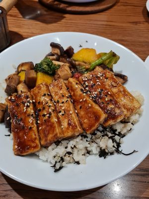 Tofu health bowl Central World at On the Table in Bangkok
