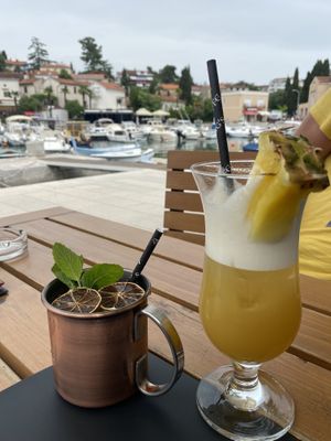 Yummie cocktails  at King's Caffe in Malinska