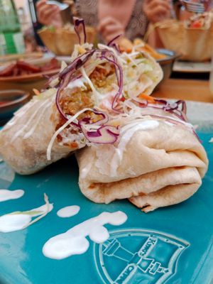 falafel burrito at King's Caffe in Malinska