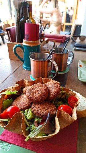 Falafel salad at King's Caffe in Malinska