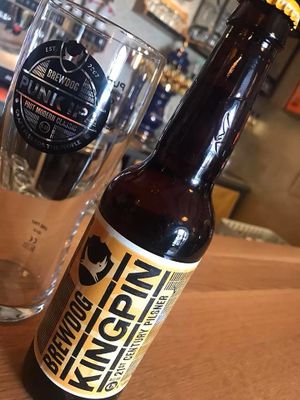 Brewdog beer.  The vast majority of Brewdog beers are suitable for vegans, but there are a small exceptions such as "Jet Black Heart" that contains milk and "Dogma" and "Electric India" that contain honey. Look for The Vegan Society certificate. at King's Caffe in Malinska