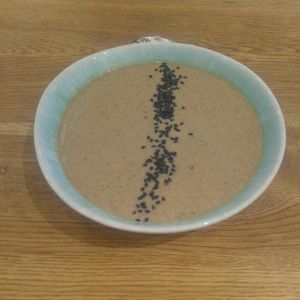 Mushroom soup at My Secret Garden Cafe in Vienna