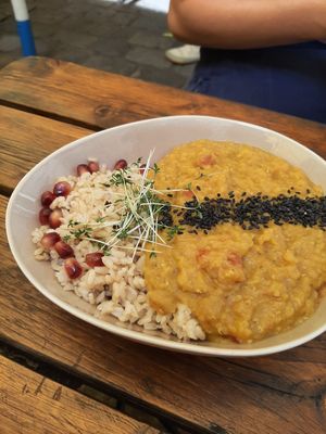 Lentil daal at My Secret Garden Cafe in Vienna