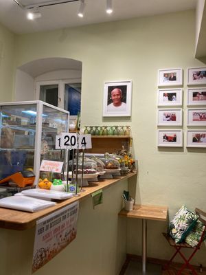 Order counter  at My Secret Garden Cafe in Vienna