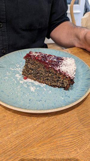 Nut cake at My Secret Garden Cafe in Vienna