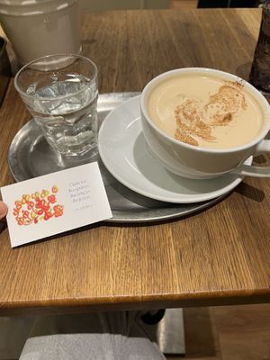 Chai latte  at My Secret Garden Cafe in Vienna
