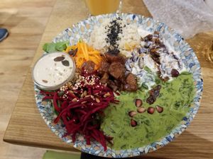 Louisiana bowl at My Secret Garden Cafe in Vienna