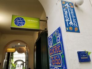 Sign at My Secret Garden Cafe in Vienna