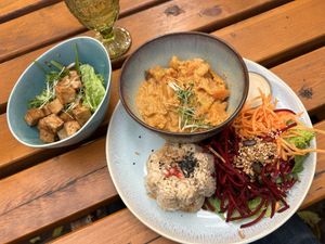 Indian curry  at My Secret Garden Cafe in Vienna