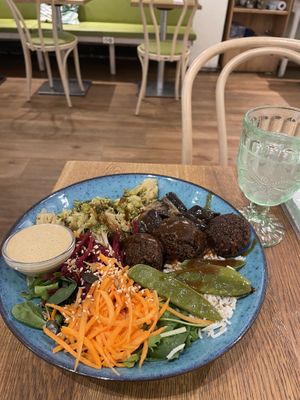 Falafel bowl  at My Secret Garden Cafe in Vienna