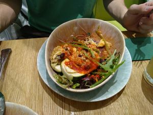 Dish of the day at My Secret Garden Cafe in Vienna