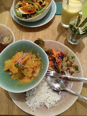 Vegan curry of the day at My Secret Garden Cafe in Vienna