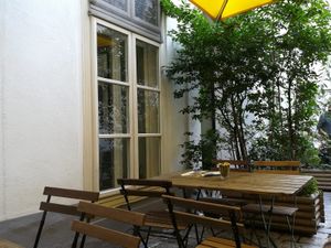 Separate Garden seating - beautiful and peaceful location  at My Secret Garden Cafe in Vienna