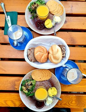 Vegan Delight breakfast at My Secret Garden Cafe in Vienna