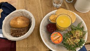 Vegan breakfast at My Secret Garden Cafe in Vienna