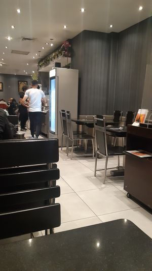 Inside at Saravana Bhavan in Brussels