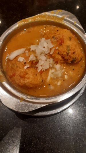 Dumplings in Sambar at Saravana Bhavan in Brussels