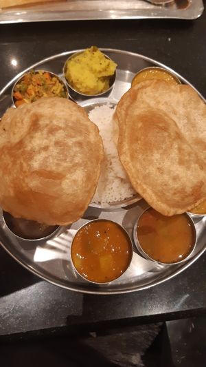 South Indian thali at Saravana Bhavan in Brussels